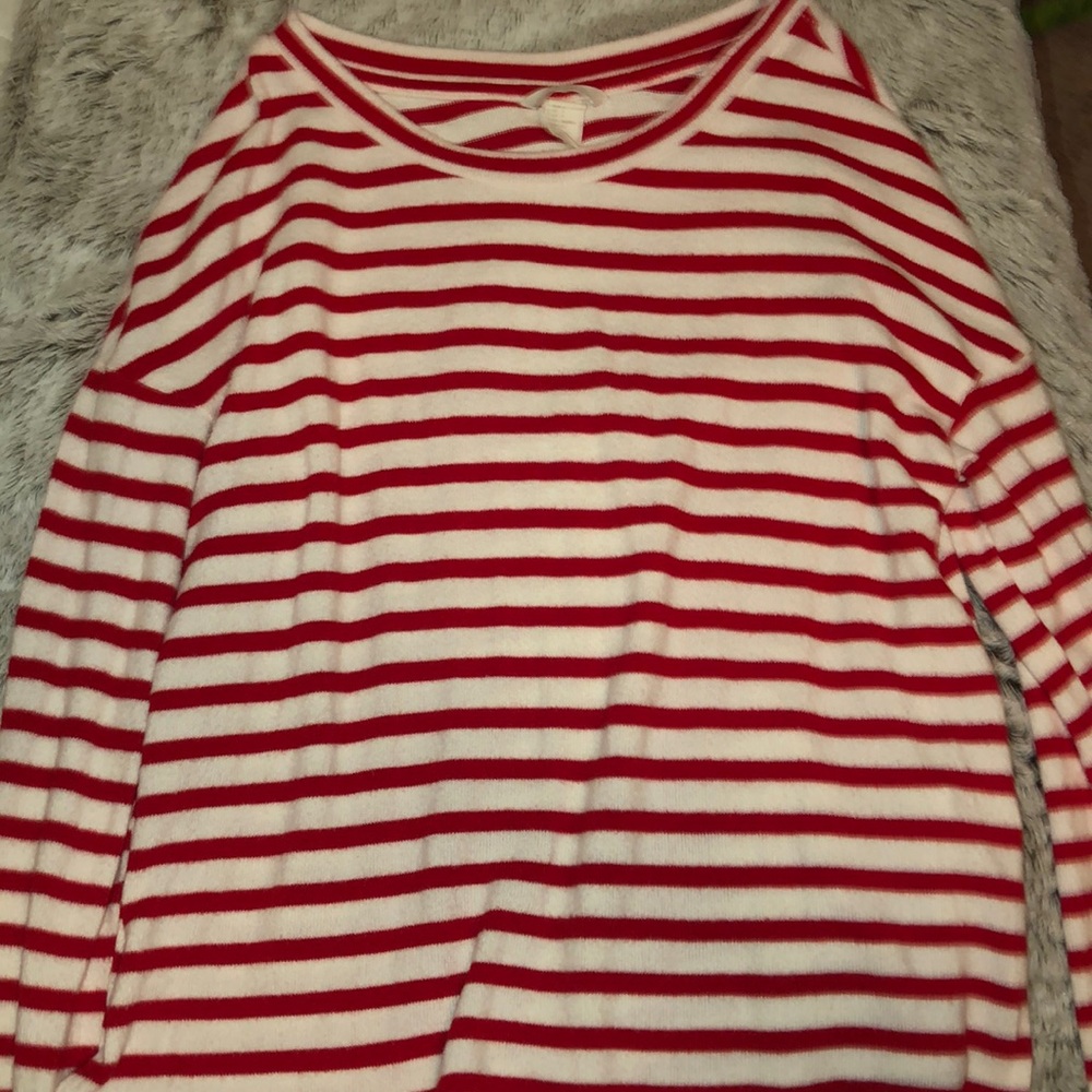 Striped long-sleeve tee
